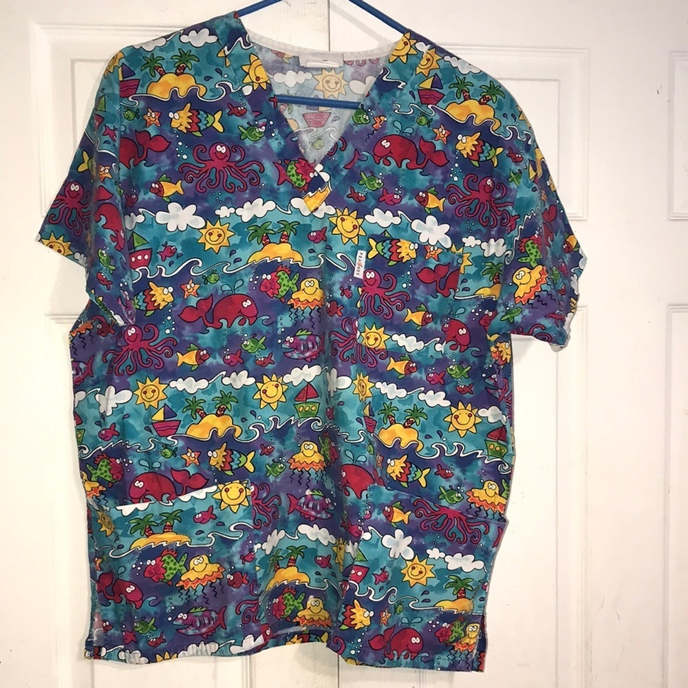 Women’s “Under The Sea” Scrub Top